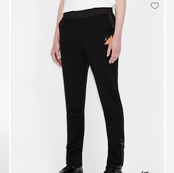 NWT- Armani Exchange Black Sweatpants Size Medium - Picture 3 of 13